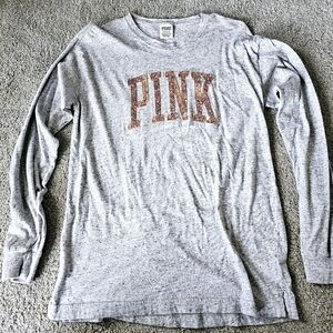 Pink long sleeve shirt size small